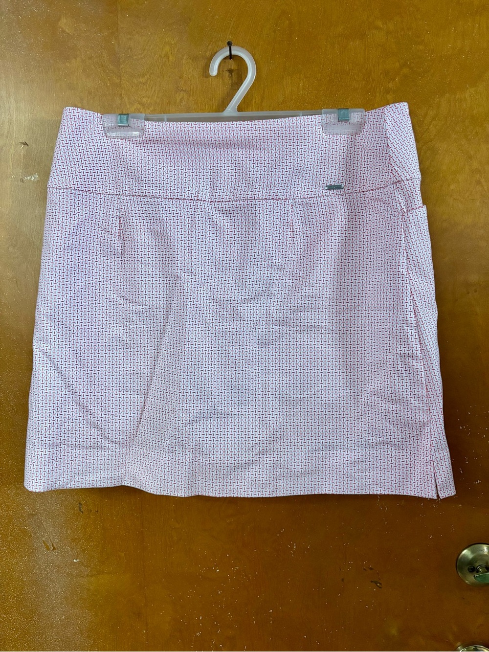Orange & White skort.  Large